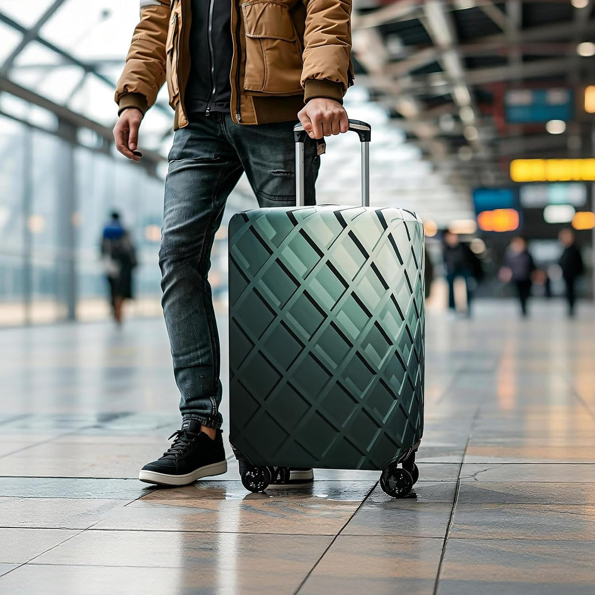 Travel Luggage Cover Suitcase Protector Fits 18-22 Inch, S