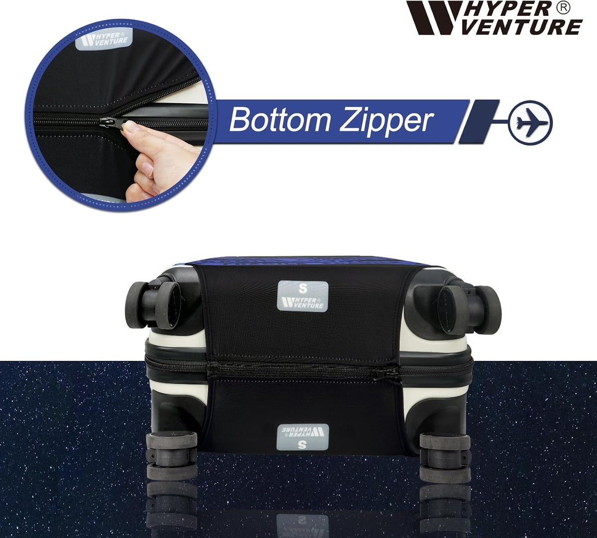 Travel Luggage Cover Suitcase Protector Fits 18-22 Inch, S