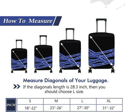 Travel Luggage Cover Suitcase Protector Fits 18-22 Inch, S