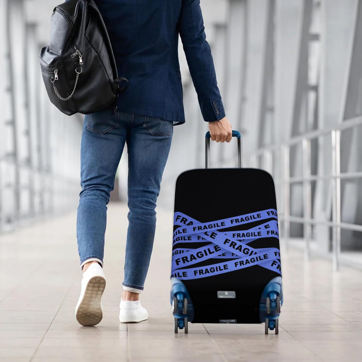 Travel Luggage Cover Suitcase Protector Fits 18-22 Inch, S
