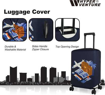 Travel Luggage Cover Suitcase Protector Fits 18-22 Inch, S
