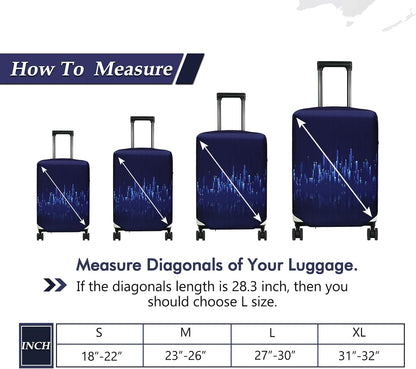 Travel Luggage Cover Suitcase Protector Fits 18-22 Inch, S