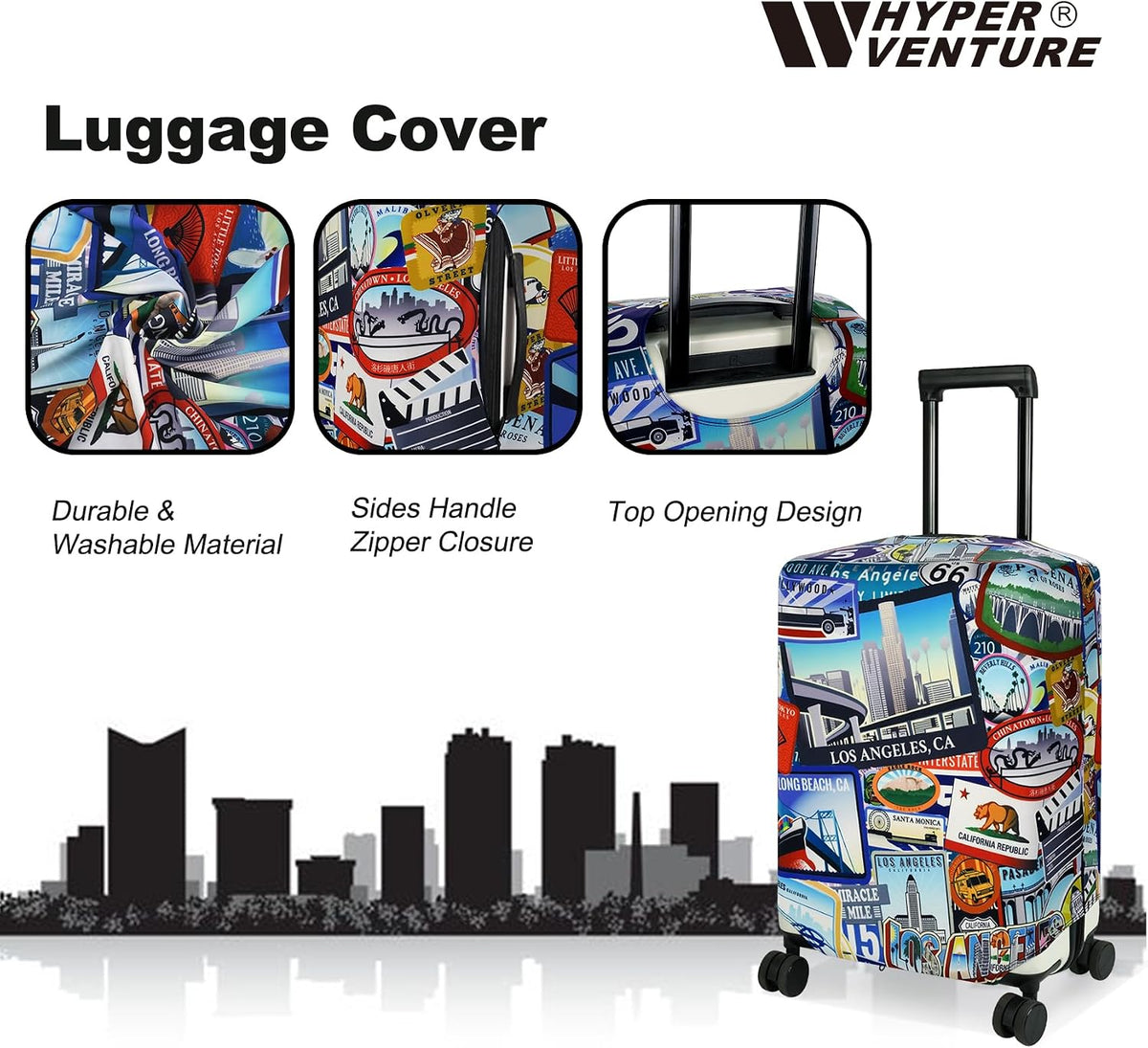 Travel Luggage Cover Suitcase Protector Fits 18-22 Inch, S