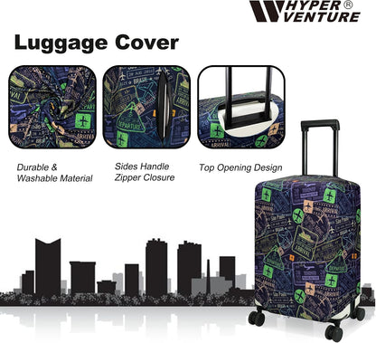 Travel Luggage Cover Suitcase Protector Fits 18-22 Inch, S
