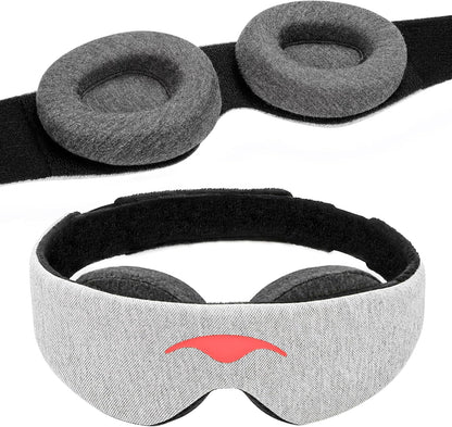 Manta Original Sleep Mask - Maximum Blackout Sleep Mask for Deep Sleep, Adjustable with Detachable Eye Cups, Zero Eye Pressure for Back & Belly Sleepers, Ideal for Travel, Shift Work & Daytime Sleep