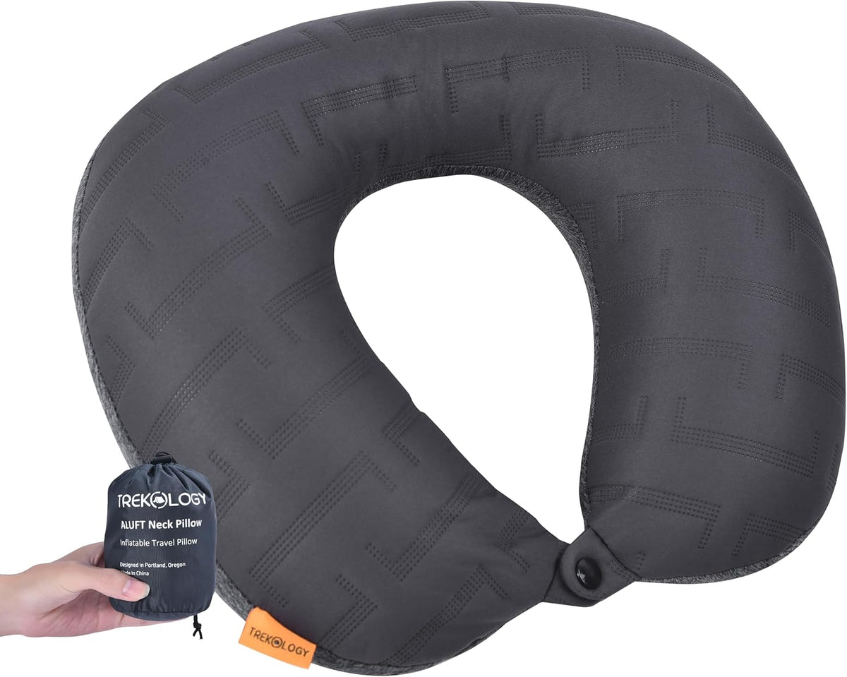 Inflatable Neck Pillow for Traveling - Inflatable Travel Pillow for Airplanes - Neck Air Pillow, Blow Up Travel Pillows for Neck Support