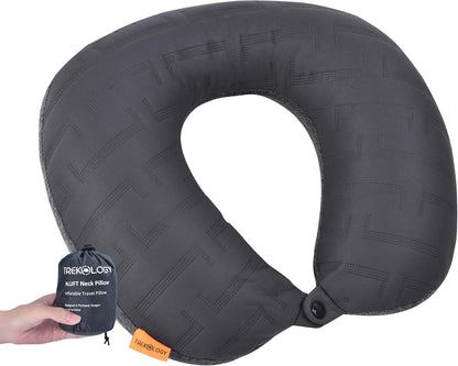 Inflatable Neck Pillow for Traveling - Inflatable Travel Pillow for Airplanes - Neck Air Pillow, Blow Up Travel Pillows for Neck Support