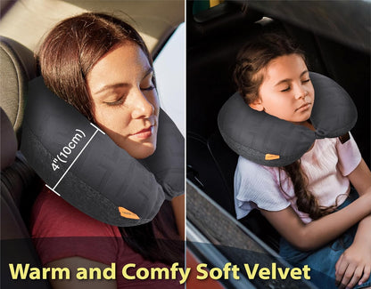 Inflatable Neck Pillow for Traveling - Inflatable Travel Pillow for Airplanes - Neck Air Pillow, Blow Up Travel Pillows for Neck Support