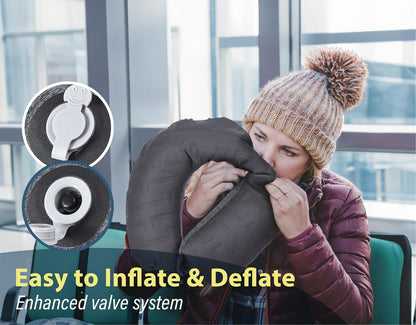 Inflatable Neck Pillow for Traveling - Inflatable Travel Pillow for Airplanes - Neck Air Pillow, Blow Up Travel Pillows for Neck Support