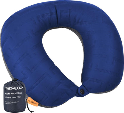 Inflatable Neck Pillow for Traveling - Inflatable Travel Pillow for Airplanes - Neck Air Pillow, Blow Up Travel Pillows for Neck Support