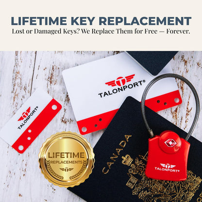 Keyless TSA Approved Suitcase Luggage Locks, Black