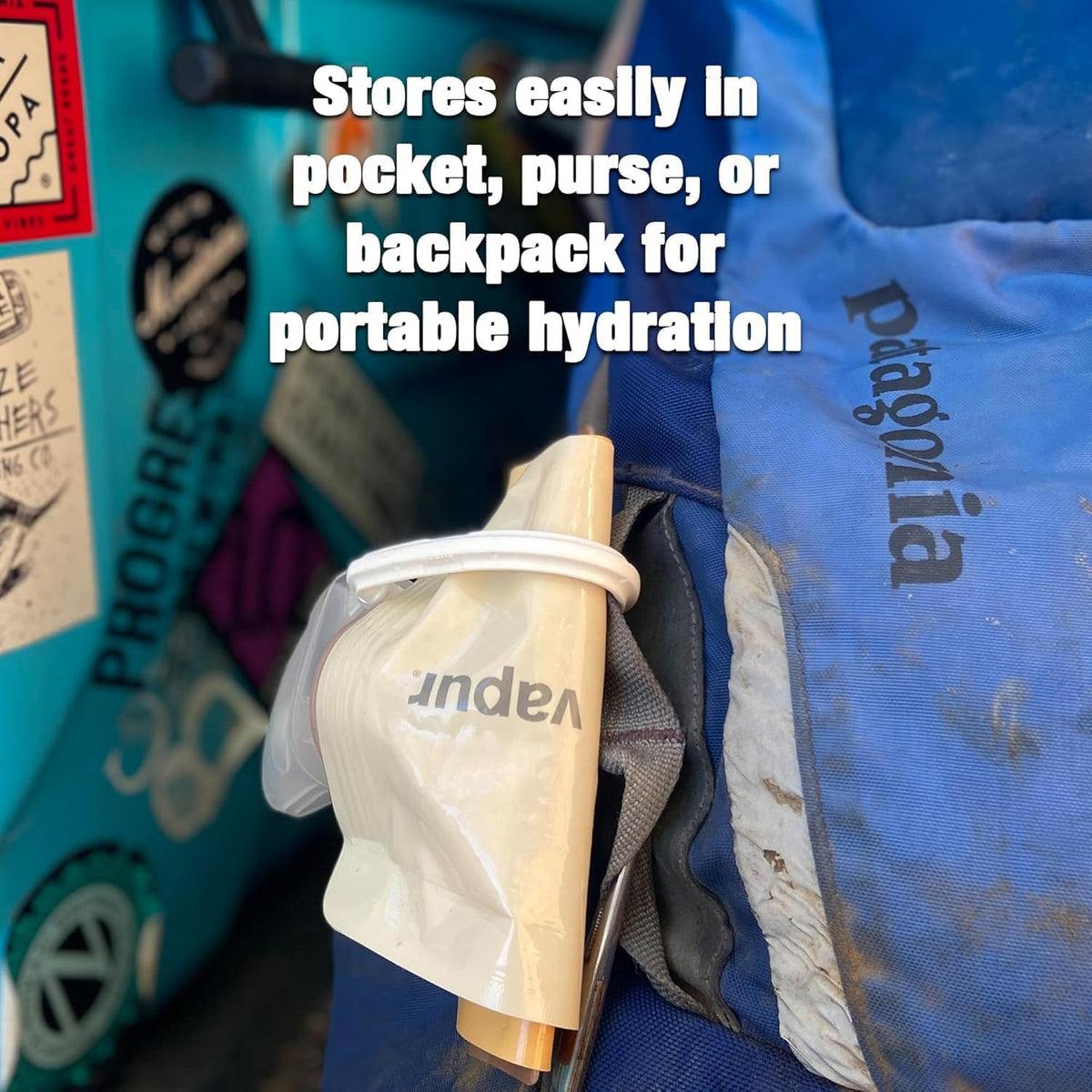 Collapsible Water Bottle with Carabiner - 16oz (0.5L), Cool Grey - Flexible, Lightweight Water Bottle for Travel, Concert, Hiking, and Outdoor Adventures - BPA-Free, Dishwasher-Safe, Freezable