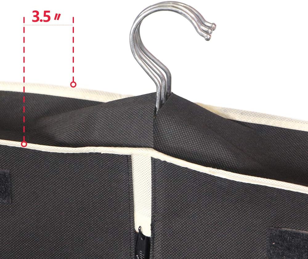 54" Garment Bag with Extra Large Pockets for Travel, Gusseted Suit Cover Mens Womens Foldable Hanging Bags for Clothes Shirts Dresses Coats