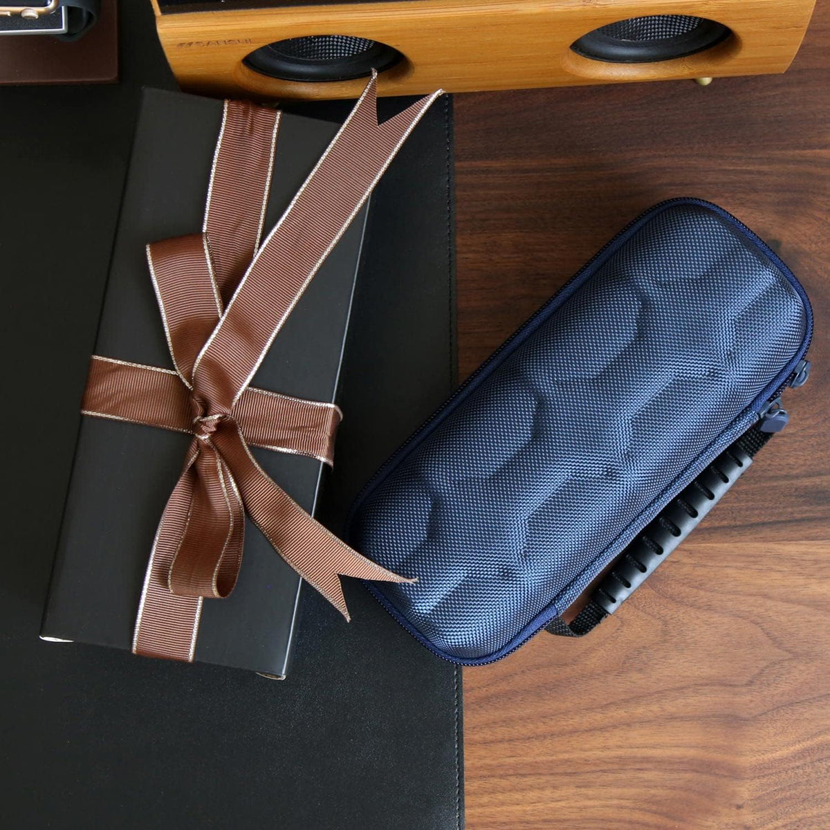 Watch Travel Case for Men and Women Portable Single Watch Storage box and Organizer for Wristwatches and Smart Watches (Black（2 slot）)