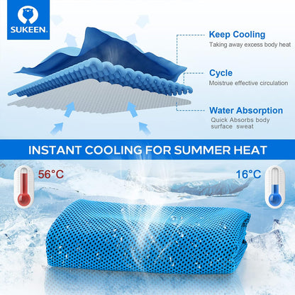 4 Pack Cooling Towels for Hot Weather 40"x12", Gym Towels for Men and Women, Soft Breathable Workout Towels for Yoga, Running, Sport, & More