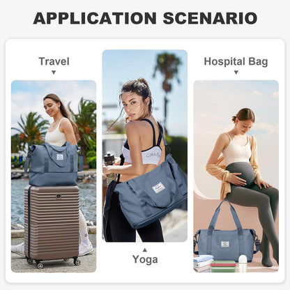Travel Tote Bags For Women,Carry On Duffel Bag For Airplanes Weekender
