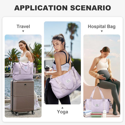 Travel Tote Bags For Women,Carry On Duffel Bag For Airplanes Weekender