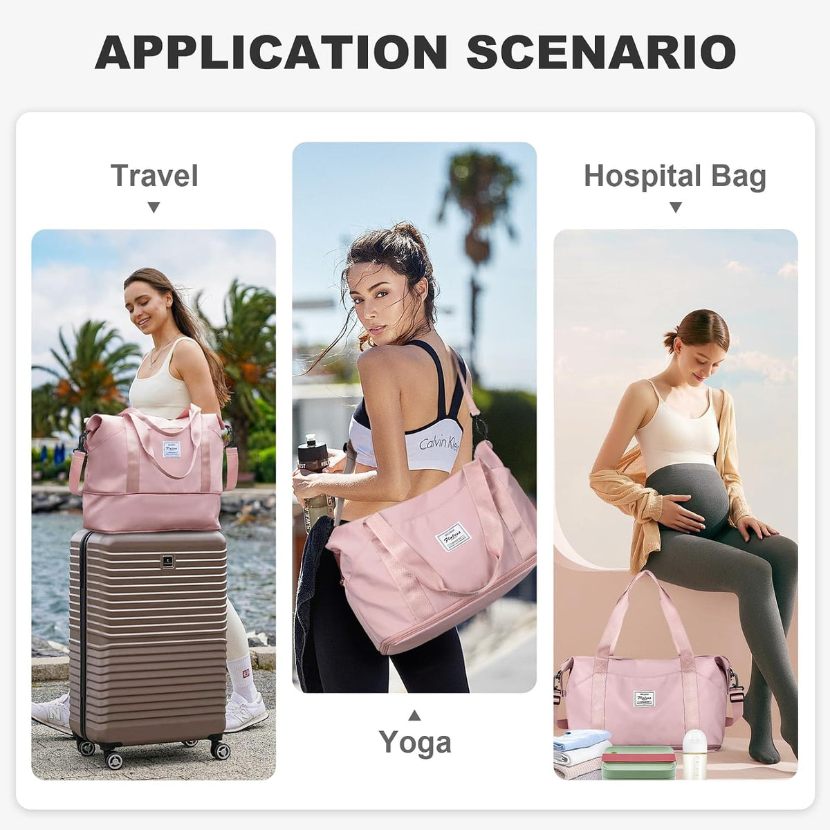 Travel Tote Bags For Women,Carry On Duffel Bag For Airplanes Weekender