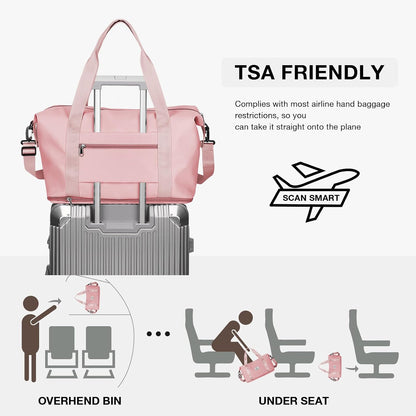 Travel Tote Bags For Women,Carry On Duffel Bag For Airplanes Weekender