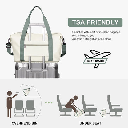 Travel Tote Bags For Women,Carry On Duffel Bag For Airplanes Weekender