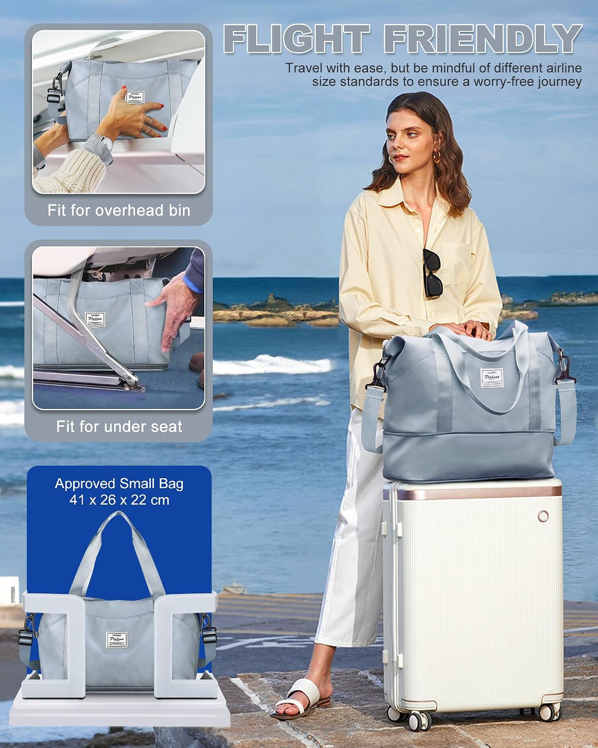 Travel Tote Bags For Women,Carry On Duffel Bag For Airplanes Weekender