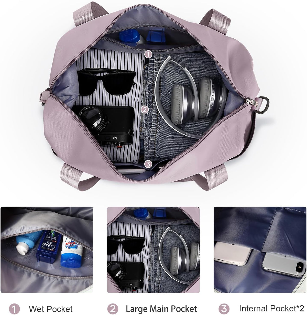 Travel Tote Bags For Women,Carry On Duffel Bag For Airplanes Weekender
