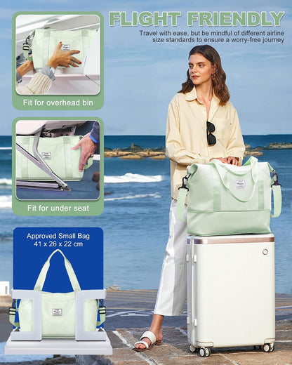 Travel Tote Bags For Women,Carry On Duffel Bag For Airplanes Weekender