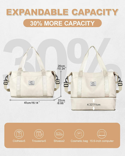 Travel Tote Bags For Women,Carry On Duffel Bag For Airplanes Weekender