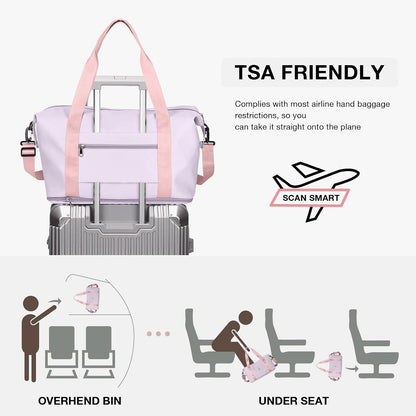 Travel Tote Bags For Women,Carry On Duffel Bag For Airplanes Weekender
