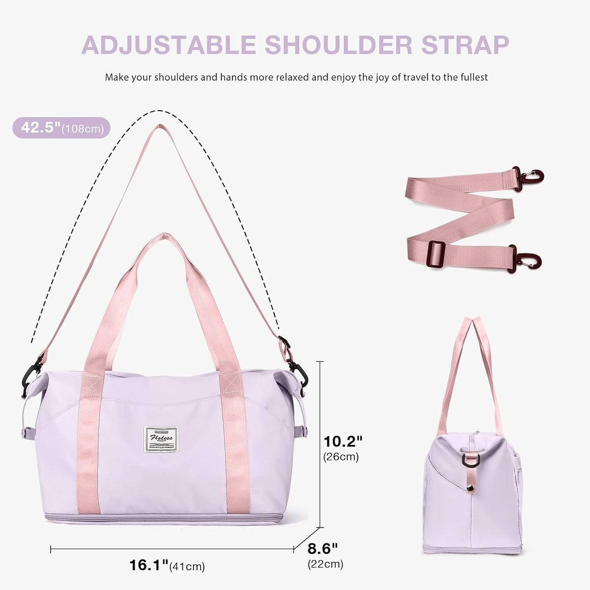 Travel Tote Bags For Women,Carry On Duffel Bag For Airplanes Weekender