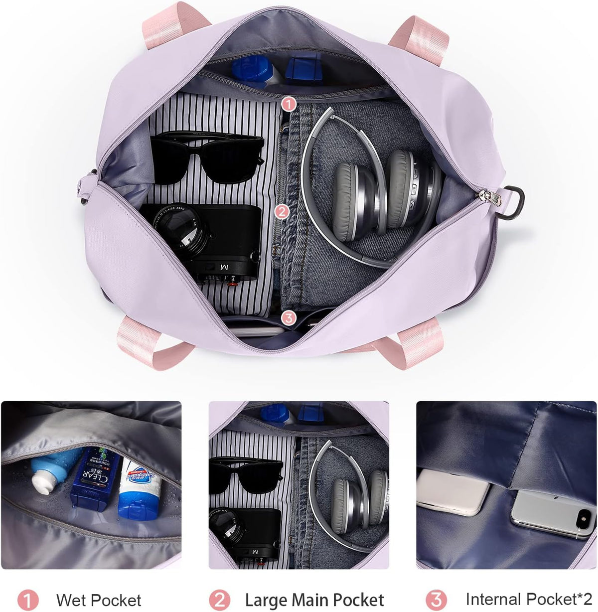 Travel Tote Bags For Women,Carry On Duffel Bag For Airplanes Weekender