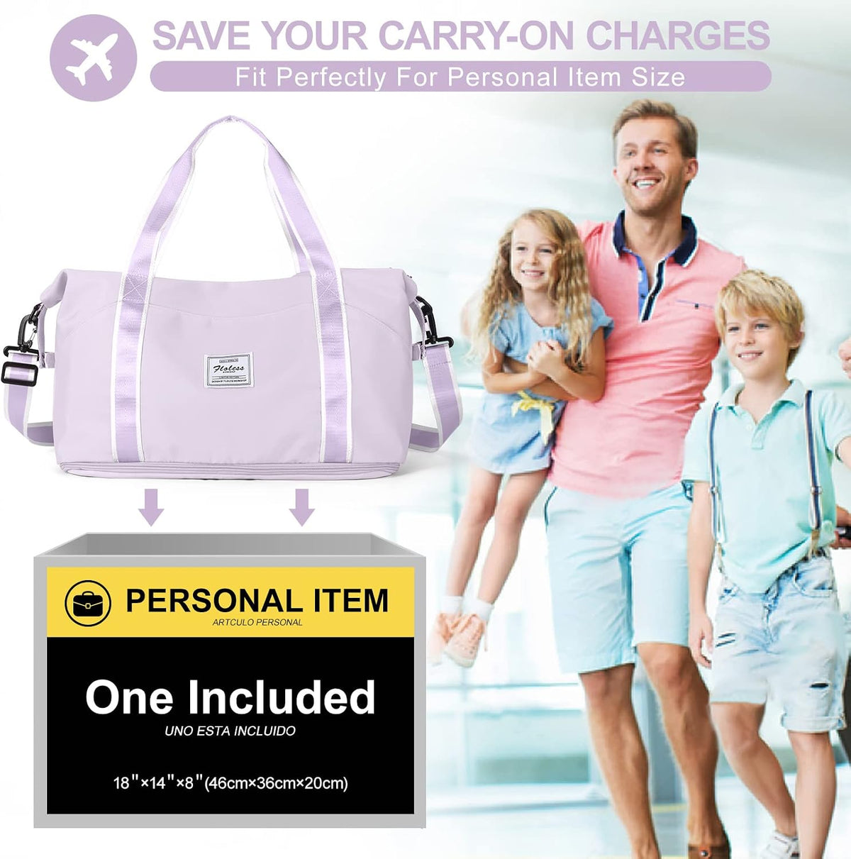 Travel Tote Bags For Women,Carry On Duffel Bag For Airplanes Weekender