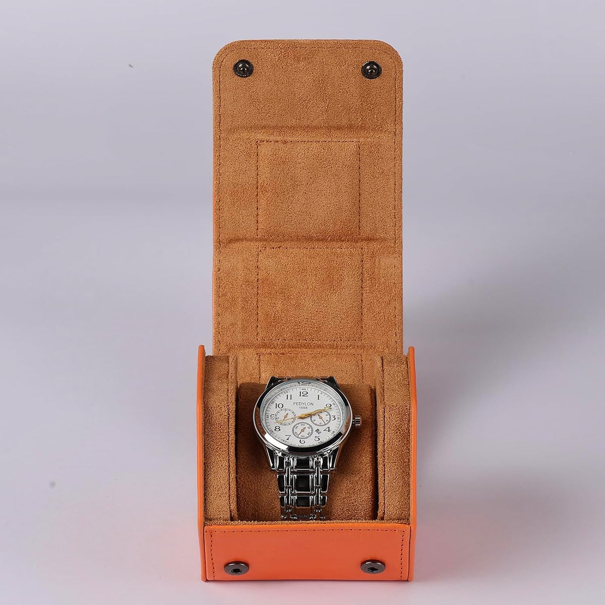 Watch Travel Case Portable Organizer - Luxury Watch Roll Travel Box Recycled Leather Watch Storage and Display for Men and Women