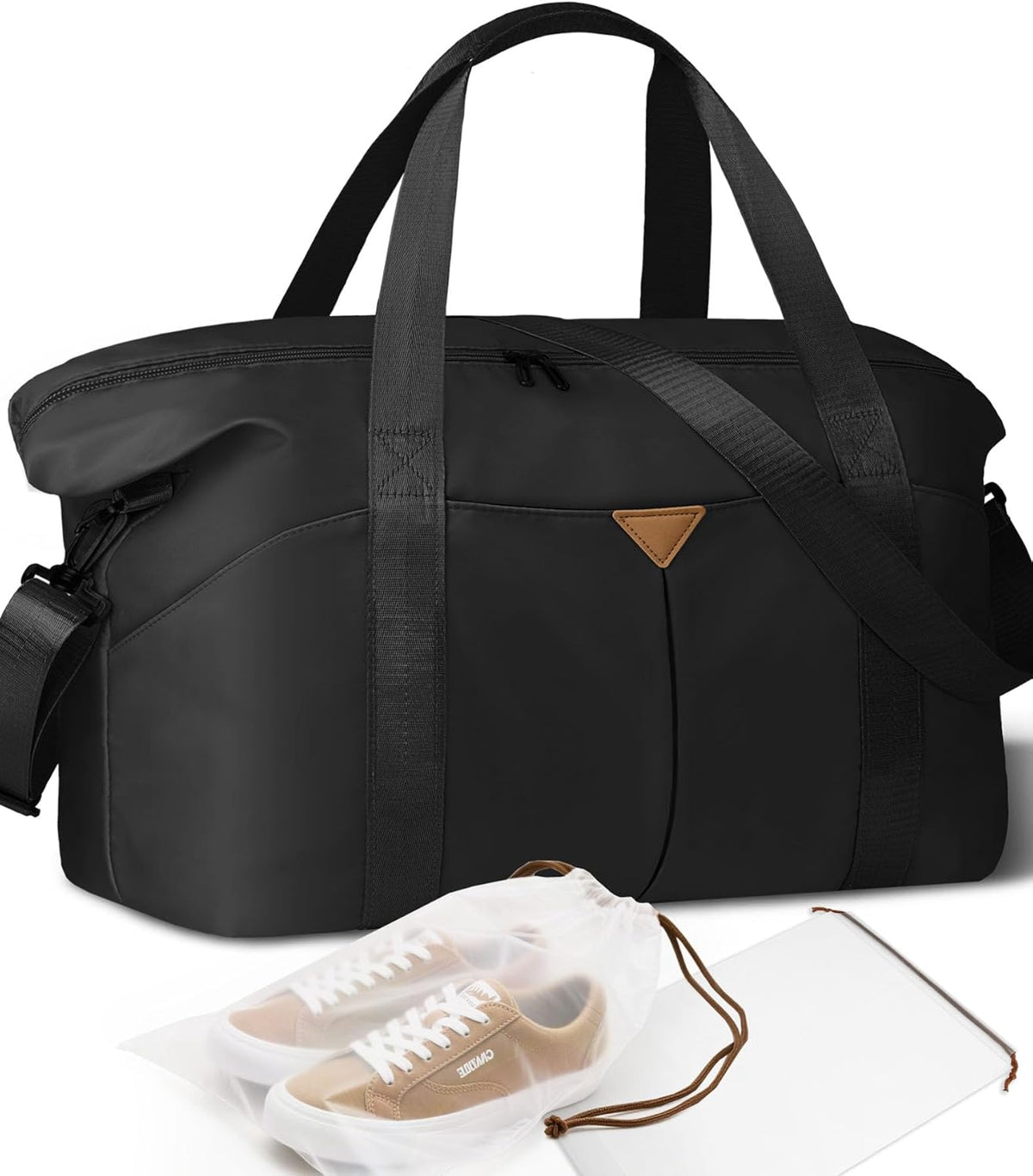 Duffle Bag for Travel with Trolley Sleeve, Gym Bag, Pink