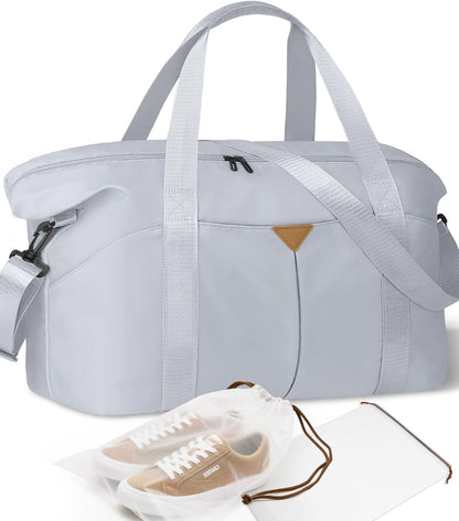 Duffle Bag for Travel with Trolley Sleeve, Gym Bag, Pink