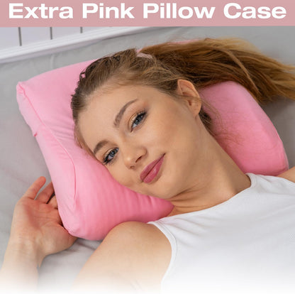Travel & Camping Comfortable Memory Foam Pillow – Easy to Carry Portable Bag – Temperature Regulating Pillow Case