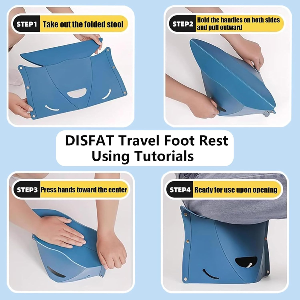 Travel Foot Rest for Airplane,Airplane Foot Rest,Portable Folding Stool