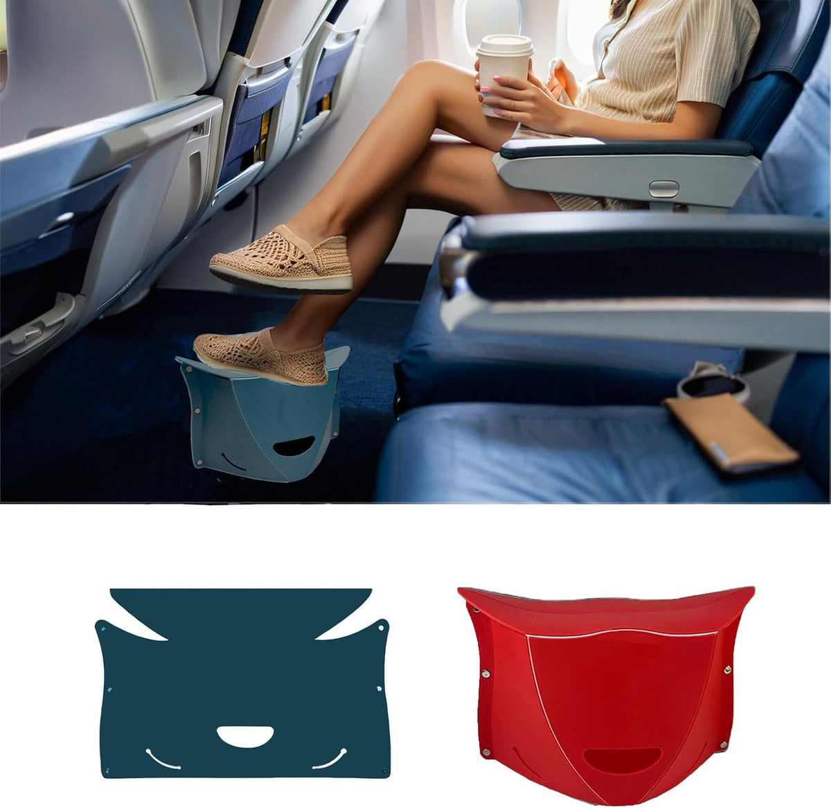 Travel Foot Rest for Airplane,Airplane Foot Rest,Portable Folding Stool