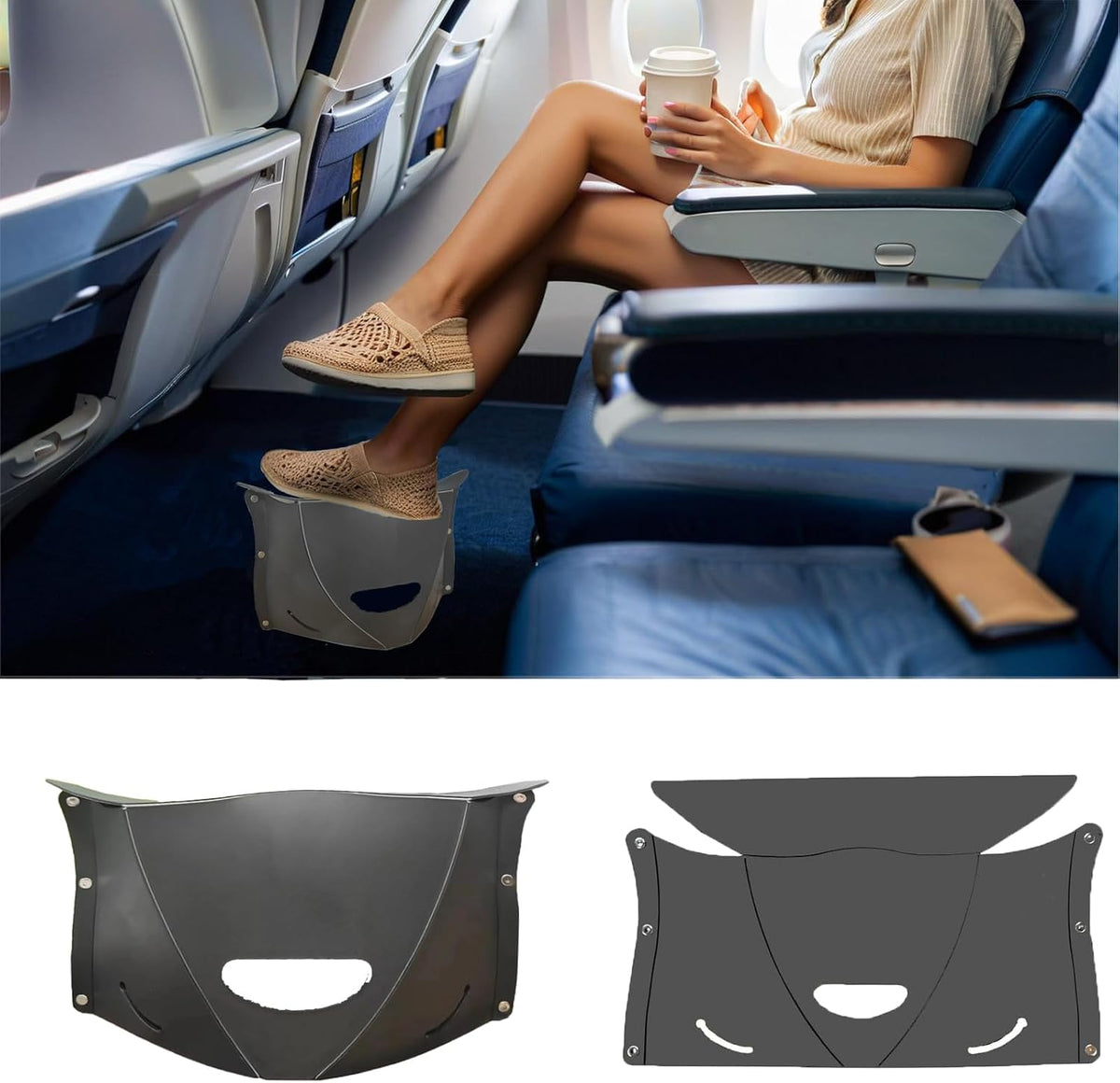 Travel Foot Rest for Airplane,Airplane Foot Rest,Portable Folding Stool