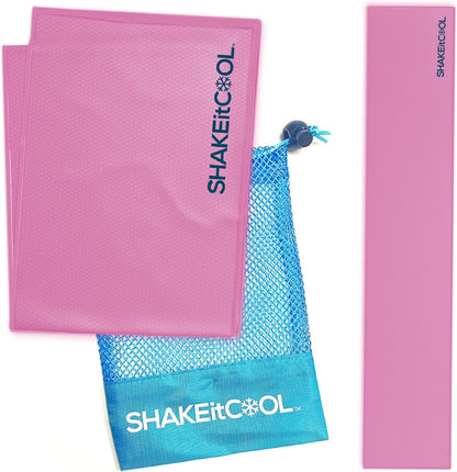 Original Cooling Towel – Be Cool in Style - Heat Relief, Soft, Lightweight, Sun Protection, Easy Clean - Perfect for Biking, Running, Yoga, Gym, Gardening - Blue Wave - Colors A