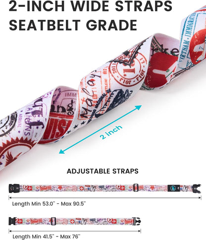 Travelkin Luggage Straps TSA Approved, Suitcase Straps with TSA Lock