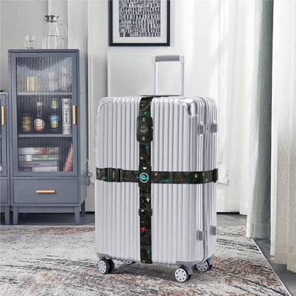 Travelkin Luggage Straps TSA Approved, Suitcase Straps with TSA Lock