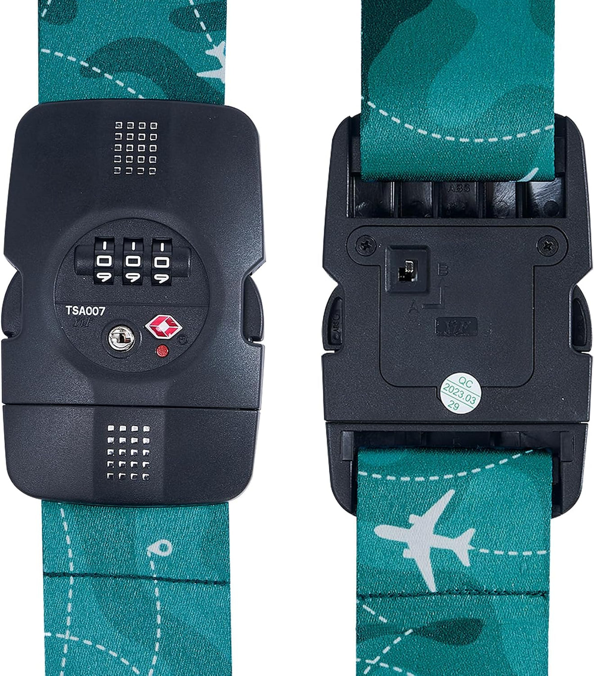 Travelkin Luggage Straps TSA Approved, Suitcase Straps with TSA Lock