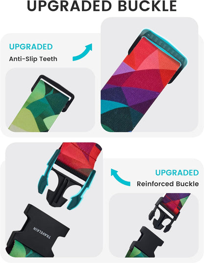 Travelkin Luggage Straps TSA Approved, Suitcase Straps with TSA Lock