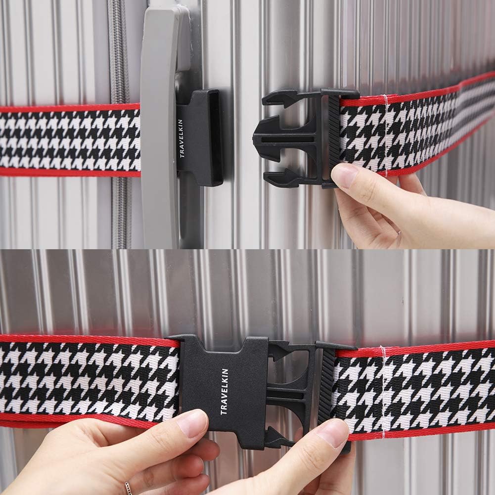 Travelkin Luggage Straps TSA Approved, Suitcase Straps with TSA Lock