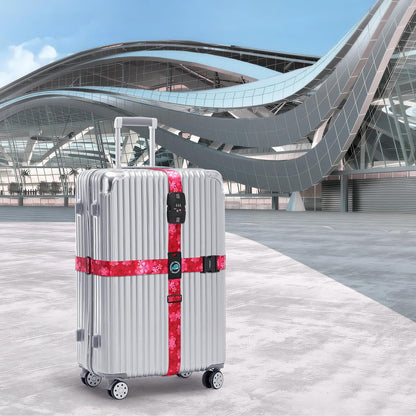 Travelkin Luggage Straps TSA Approved, Suitcase Straps with TSA Lock