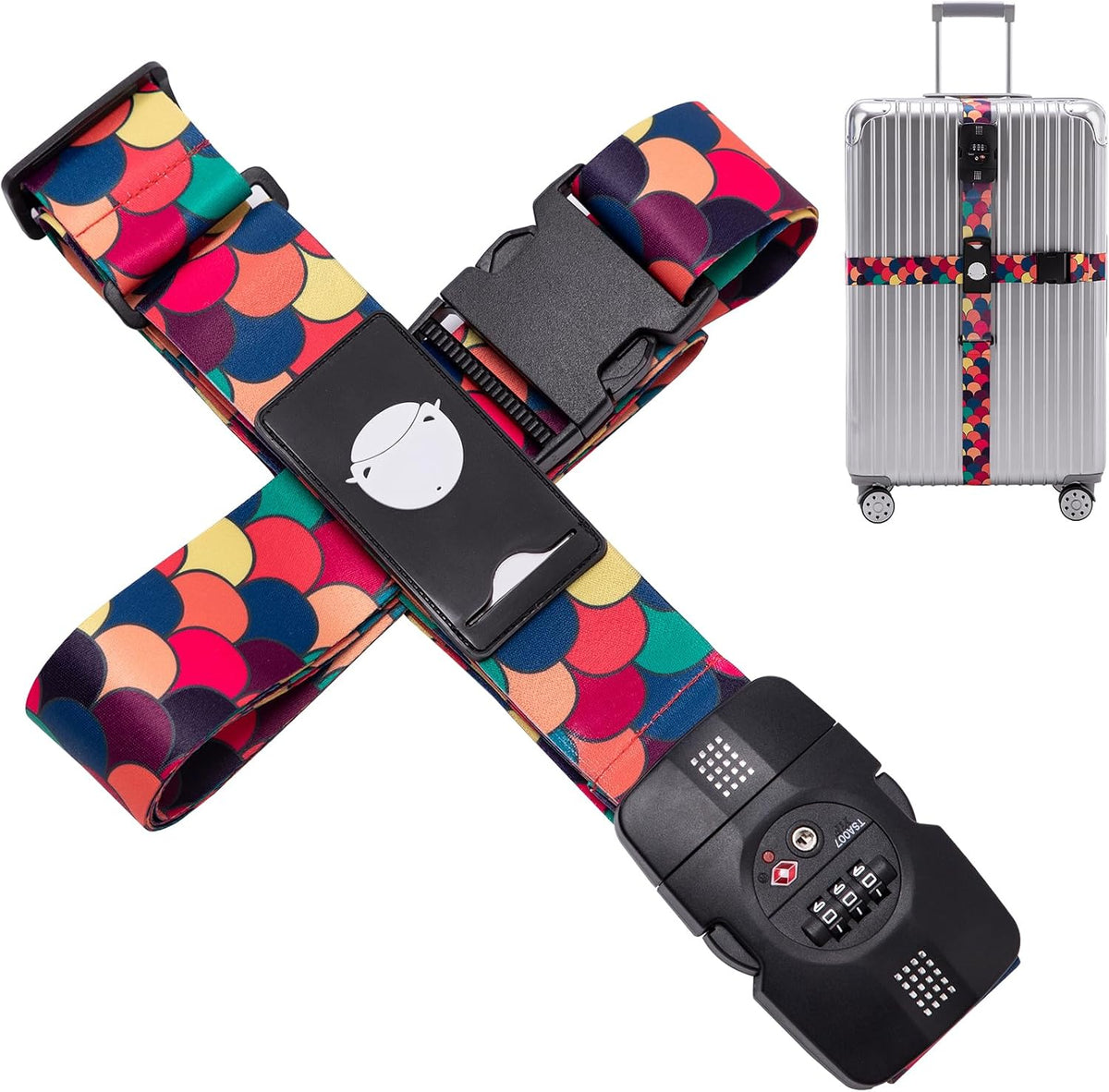 Travelkin Luggage Straps TSA Approved, Suitcase Straps with TSA Lock