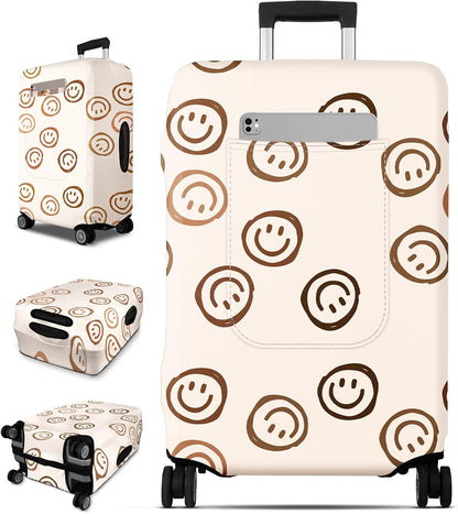 Luggage Cover for Suitcase Tsa Approved Protector - Luggage Sleeve Large Suit Case Cover Travel Stretch Baggage Case Protective Washable Fit 18-32 Inch Spaceship M