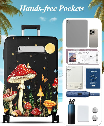 Luggage Cover for Suitcase Tsa Approved Protector - Luggage Sleeve Large Suit Case Cover Travel Stretch Baggage Case Protective Washable Fit 18-32 Inch Spaceship M