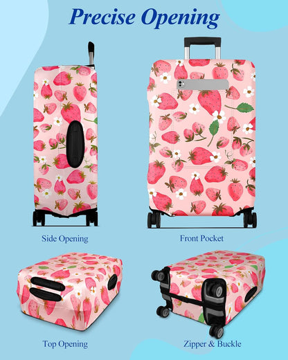 Luggage Cover for Suitcase Tsa Approved Protector - Luggage Sleeve Large Suit Case Cover Travel Stretch Baggage Case Protective Washable Fit 18-32 Inch Spaceship M